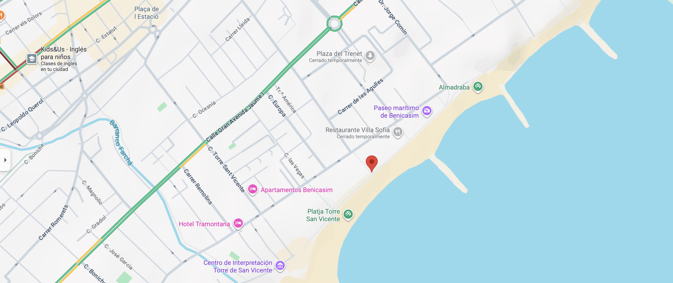 UBICACIÓN APARTAMENTOS SOMAR